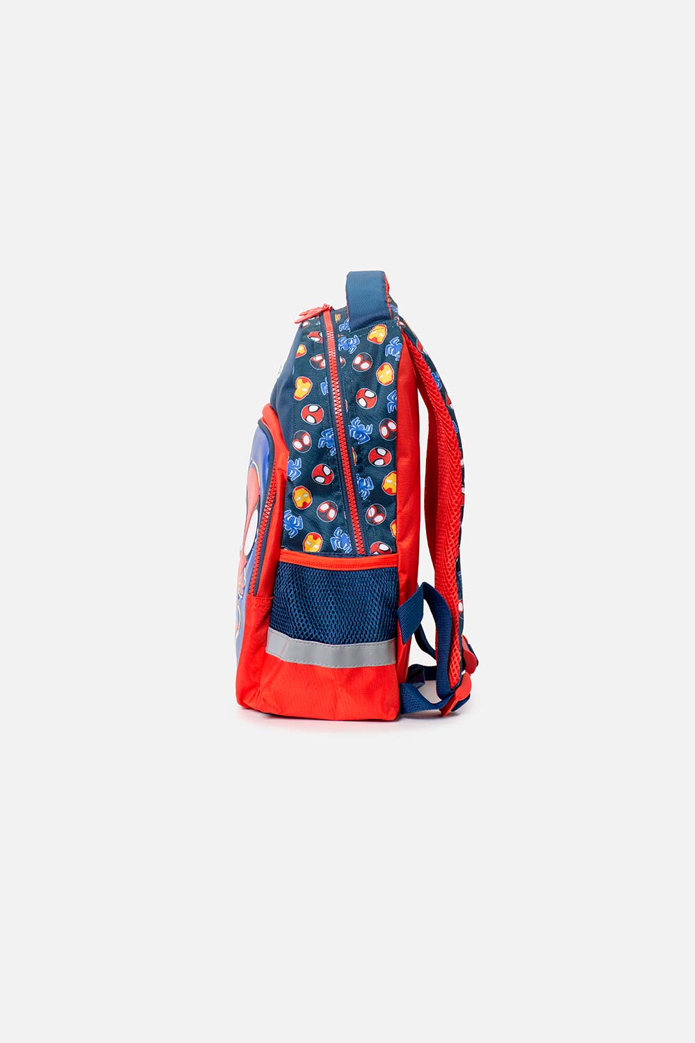 MORRAL DE SPIDERMAN 14" AZUL Y ROJO PARA NIÑO
