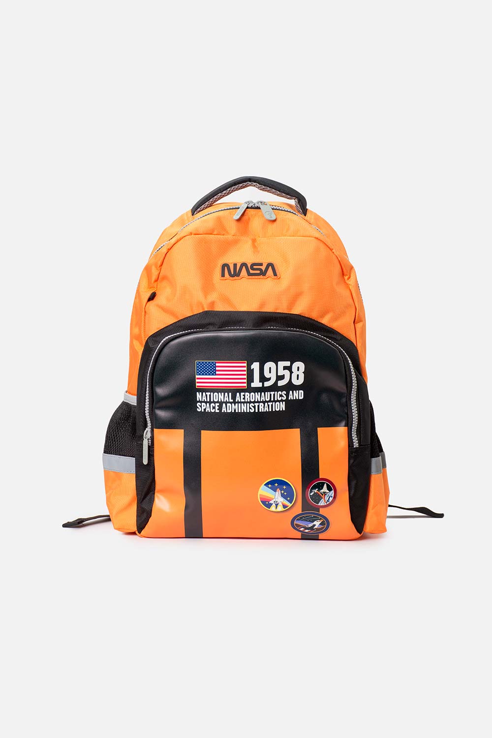 MORRAL DE NASA 16.5"  NARANJA PARA NIÑO