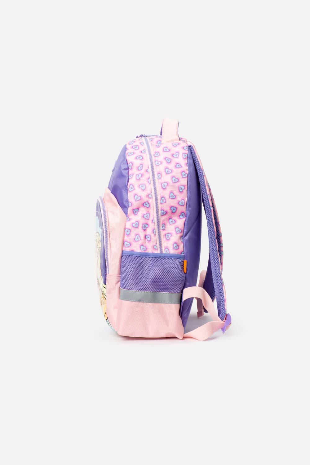 MORRAL DE BARBIE 16.5"  VIOLETA Y ROSADO PARA NIÑA