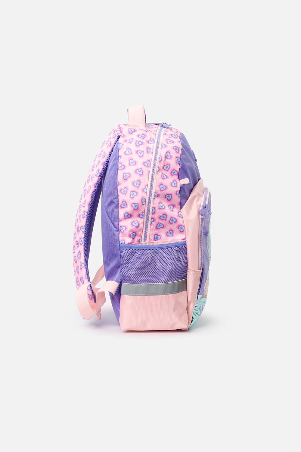 MORRAL DE BARBIE 16.5"  VIOLETA Y ROSADO PARA NIÑA