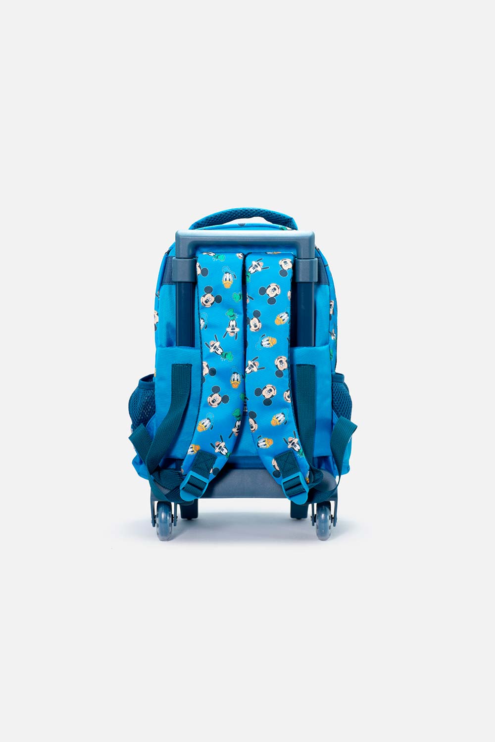 MORRAL DE MICKEY MOUSE 14" CON RUEDAS AZUL PARA NIÑO
