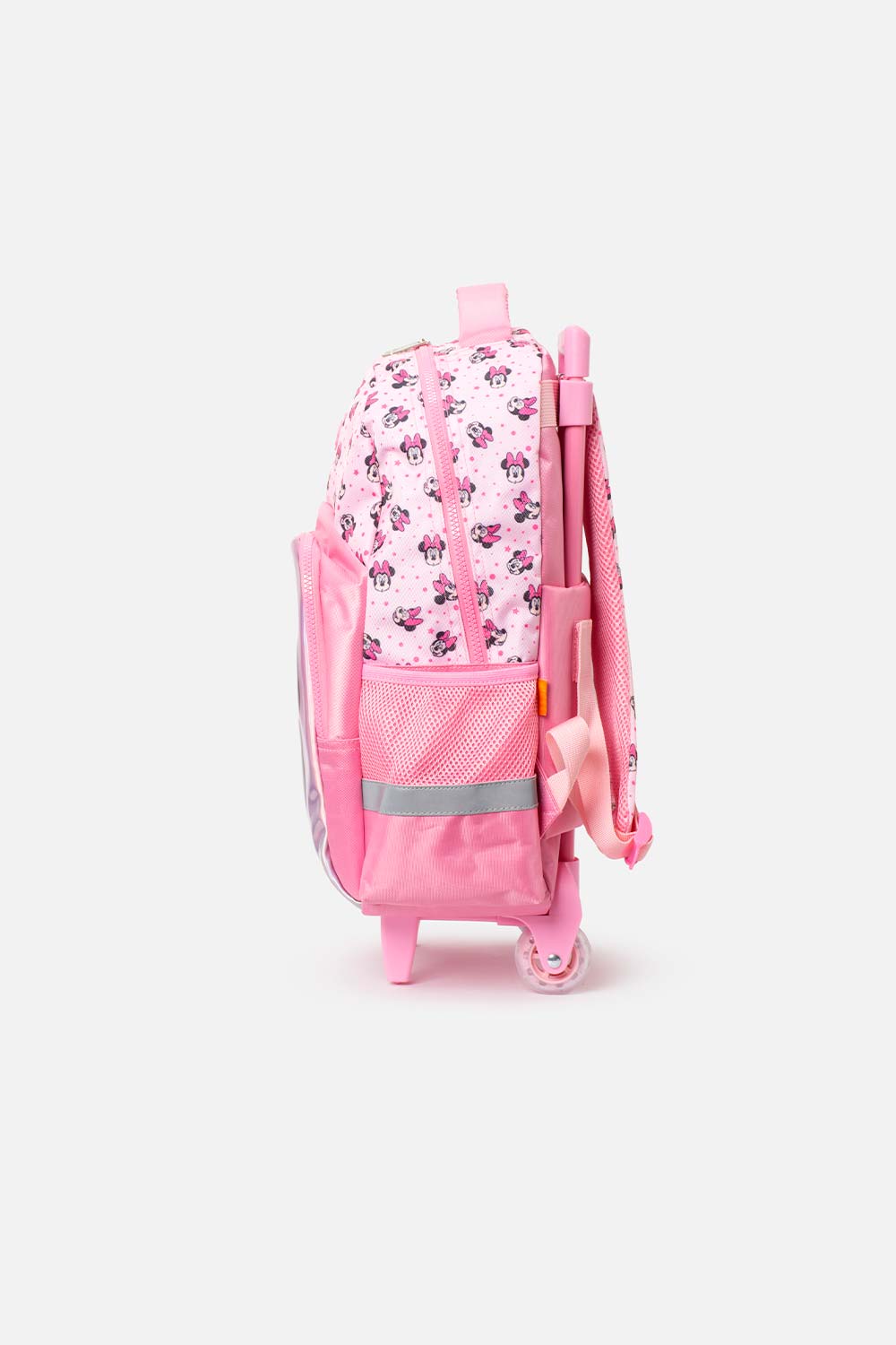 MORRAL DE MINNIE MOUSE 16.5" CON RUEDAS ROSADO PARA NIÑA