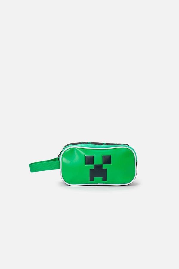 CARTUCHERA DE MINECRAFT 16.5"  VERDE PARA NIÑO