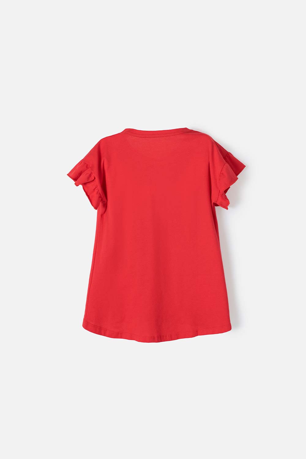 CAMISETA DE MINNIE MOUSE MANGA CORTA ROJO PARA NIÑA