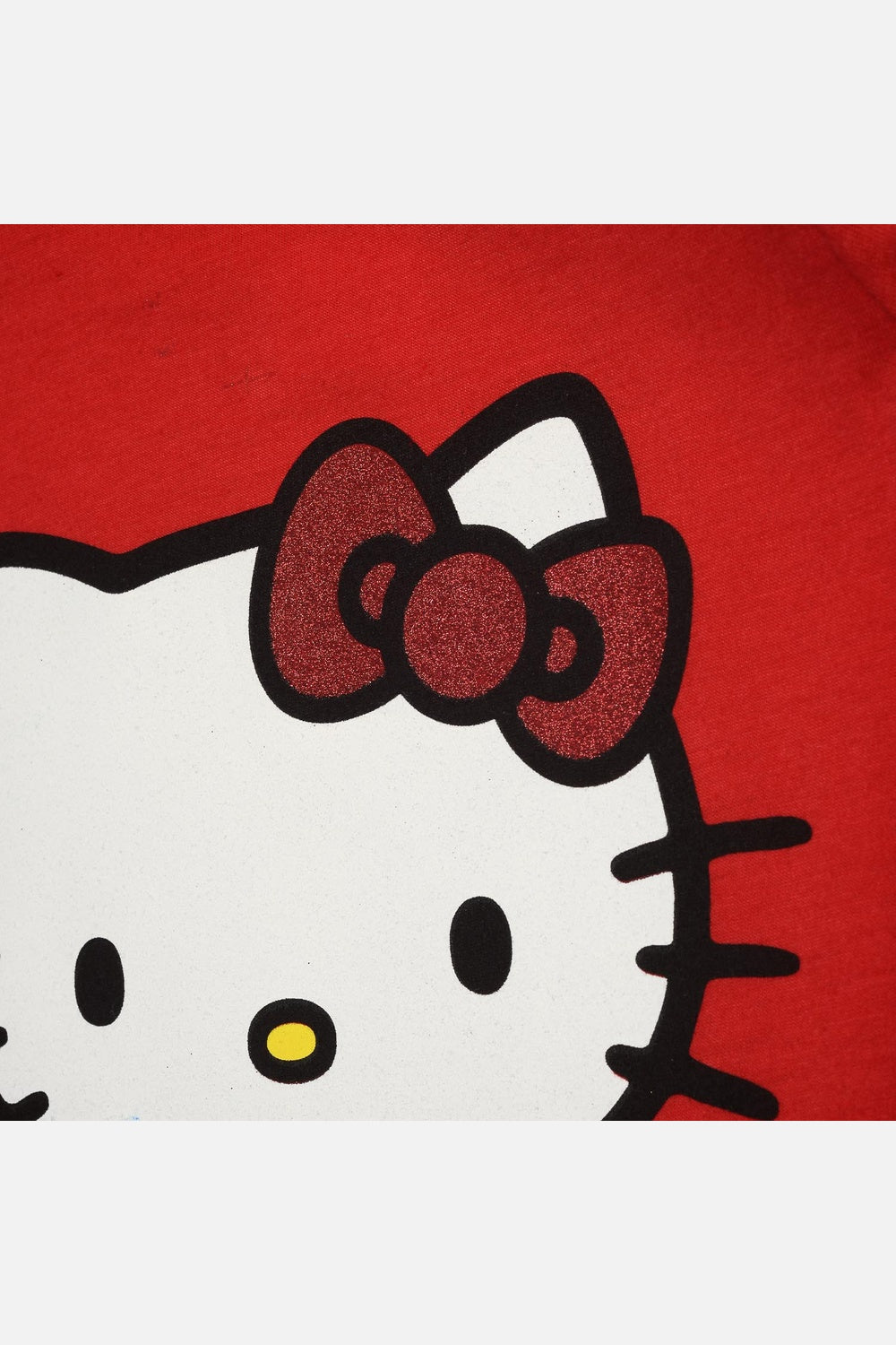 CAMISETA DE HELLO KITTY MANGA CORTA ROJA PARA NIÑA