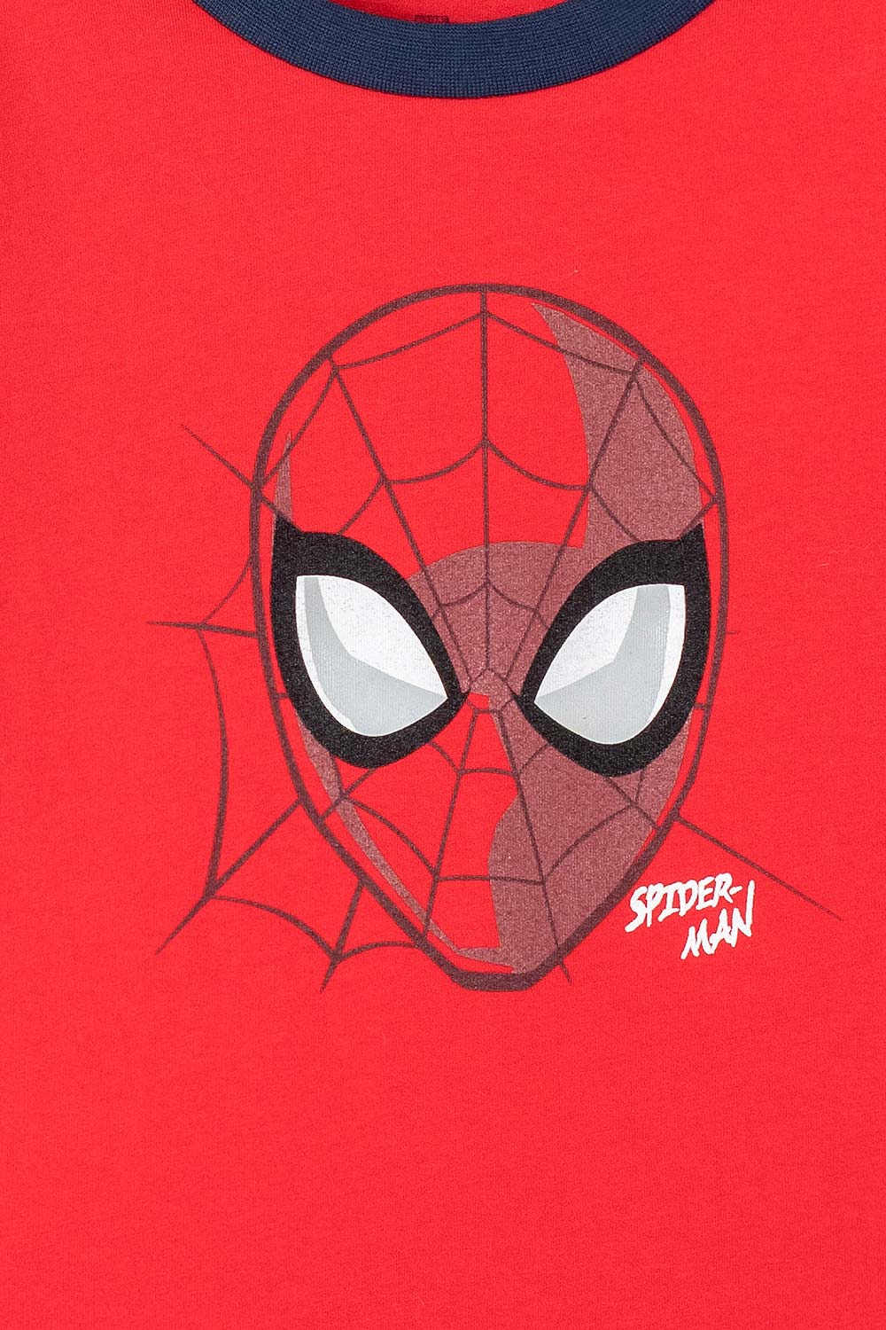 PIJAMA DE SPIDER-MAN CON PANTALÓN CORTO GRIS Y ROJO PARA NIÑO