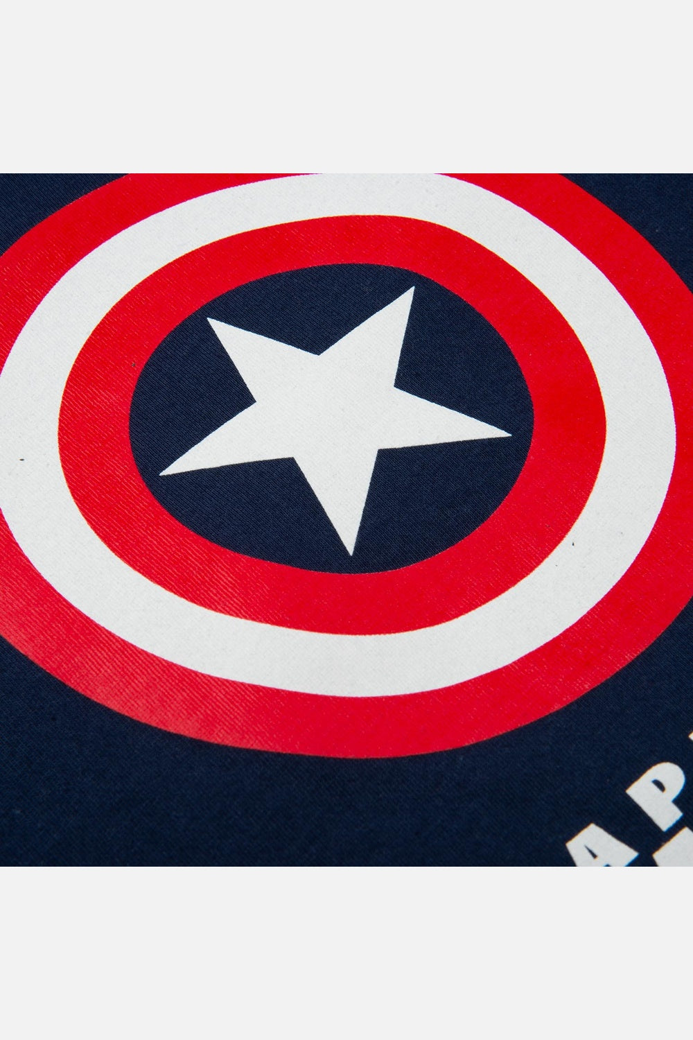 PIJAMA CAPITAN AMERICA CON PANTALÓN LARGO AZUL Y BLANCO PARA NIÑO