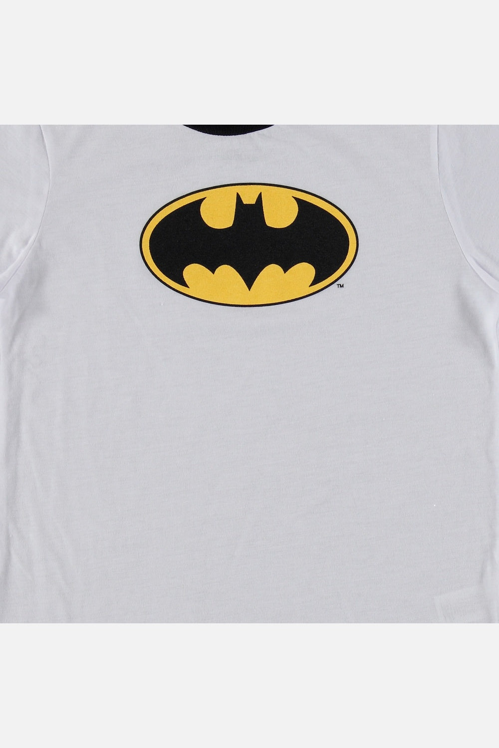 PIJAMA DE BATMAN PANTALÓN LARGO BLANCO Y GRIS OSCURO PARA NIÑO