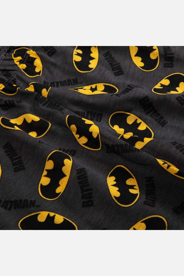 PIJAMA DE BATMAN PANTALÓN LARGO BLANCO Y GRIS OSCURO PARA NIÑO