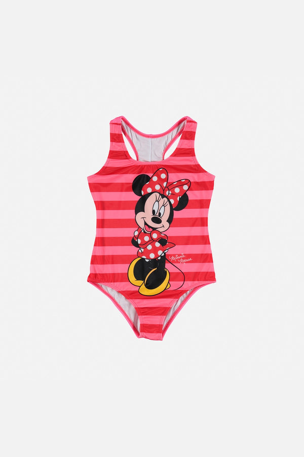 VESTIDO DE BAÑO DE MINNIE MOUSE MANGA SISA ROSADO DE NIÑA