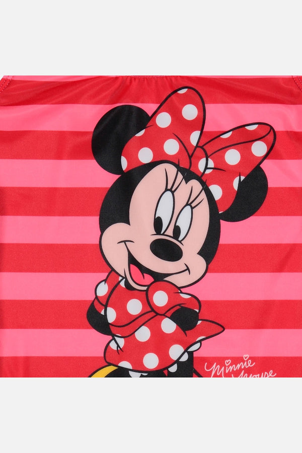 VESTIDO DE BAÑO DE MINNIE MOUSE MANGA SISA ROSADO DE NIÑA