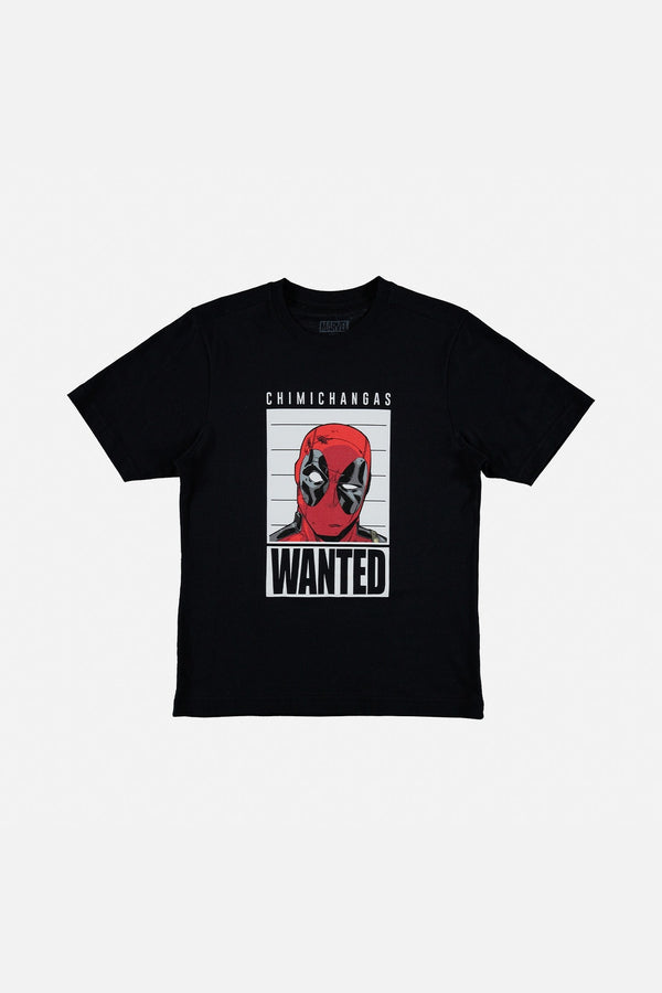 CAMISETA  DE TEEN NIÑO, MANGA CORTA NEGRA  DE DEADPOOL ©DISNEY