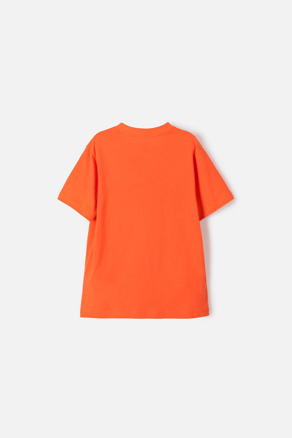 CAMISETA DE JURASSIC MANGA CORTA NARANJA PARA NIÑO