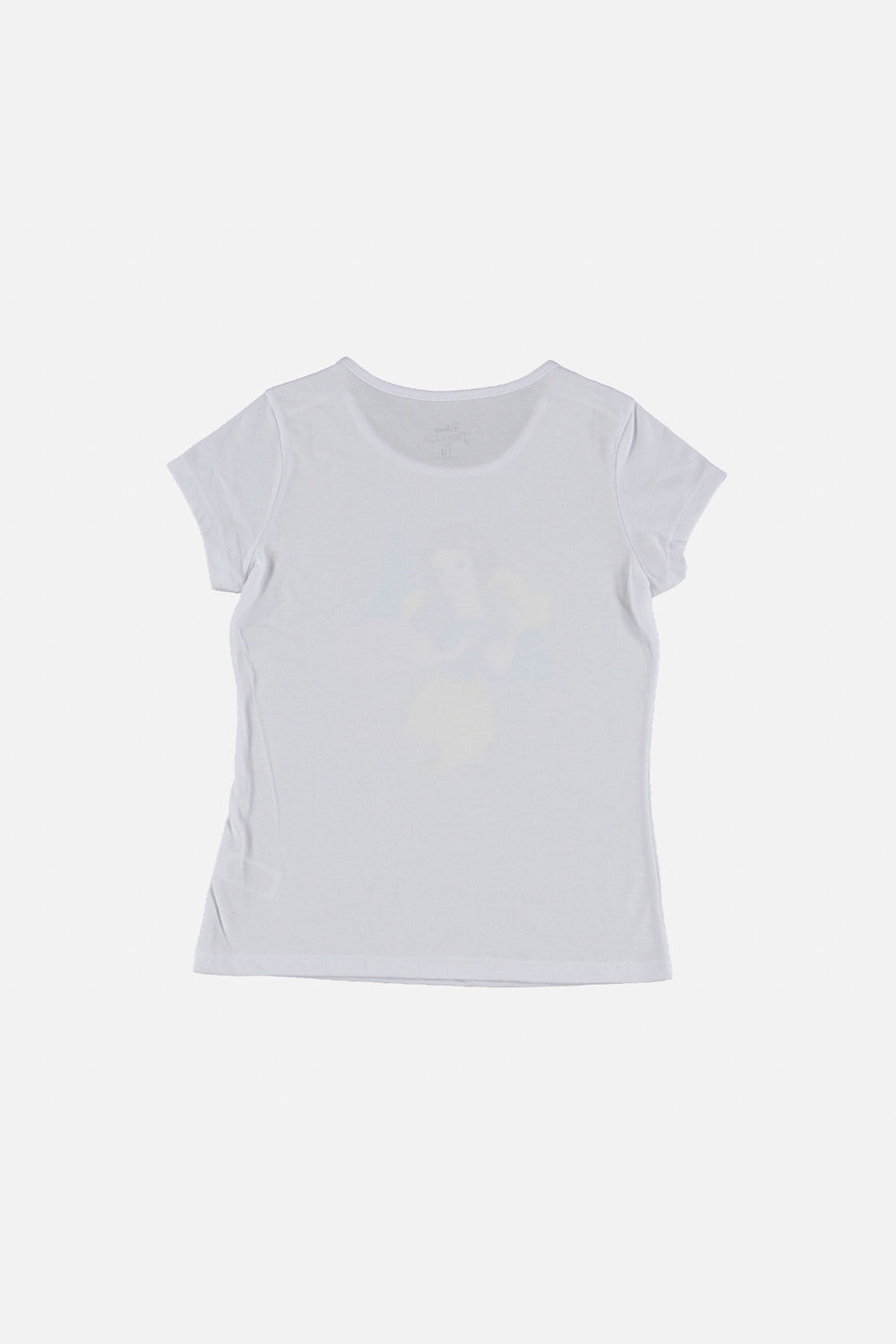 CAMISETA DE PRINCESAS MANGA CORTA BLANCA PARA NIÑA