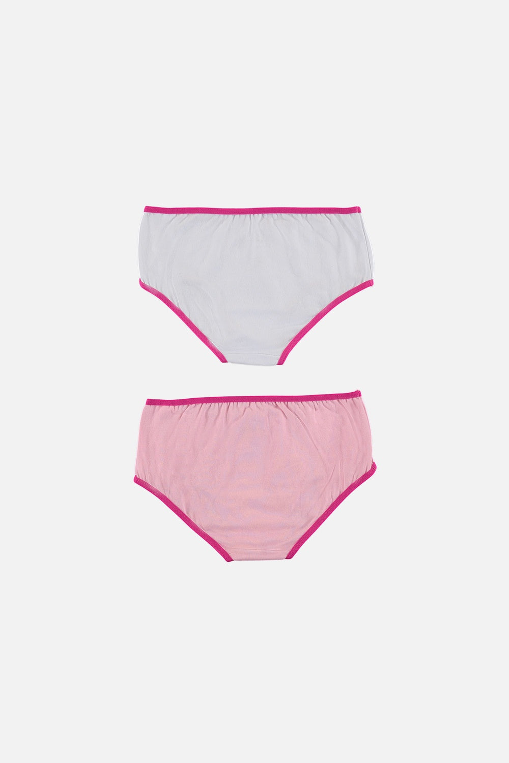 PANTY X2 DE NIÑA, BLANCO/ROSADO DE BARBIE