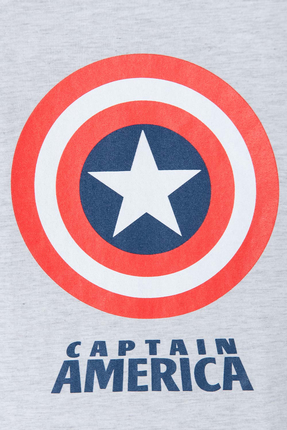 CAMISETA DE CAPITAN AMERICA MANGA CORTA GRIS PARA NIÑO