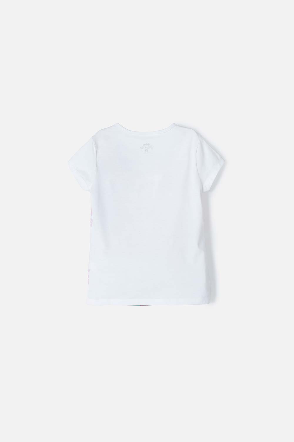 CAMISETA DE PRINCESAS MANGA CORTA BLANCA PARA NIÑA