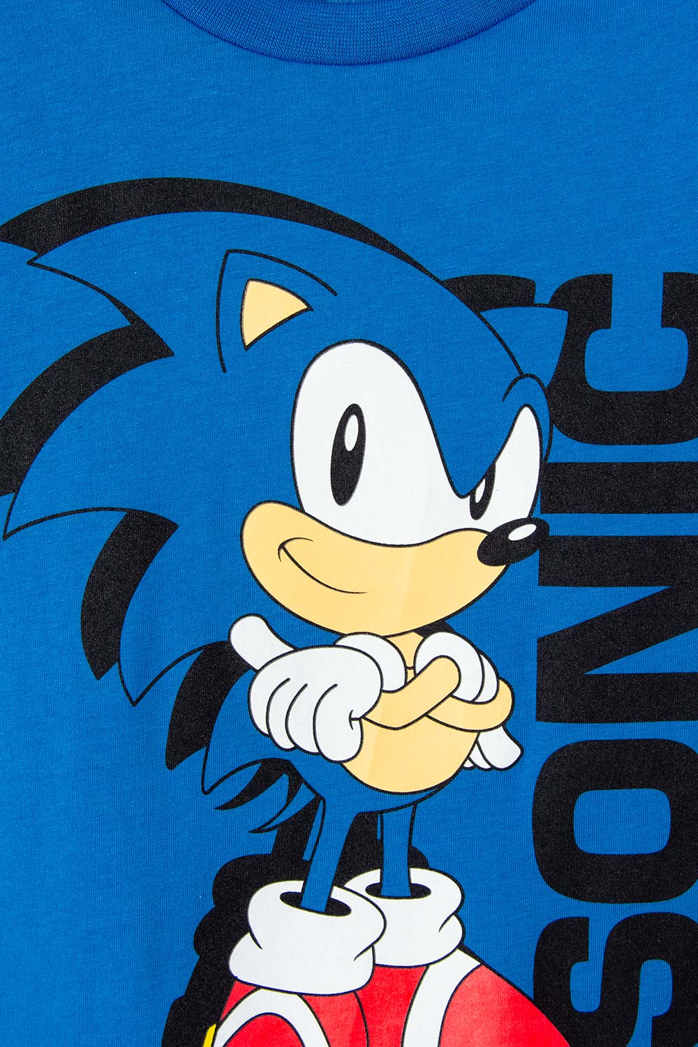 CAMISETA DE SONIC MANGA CORTA AZUL PARA NIÑO