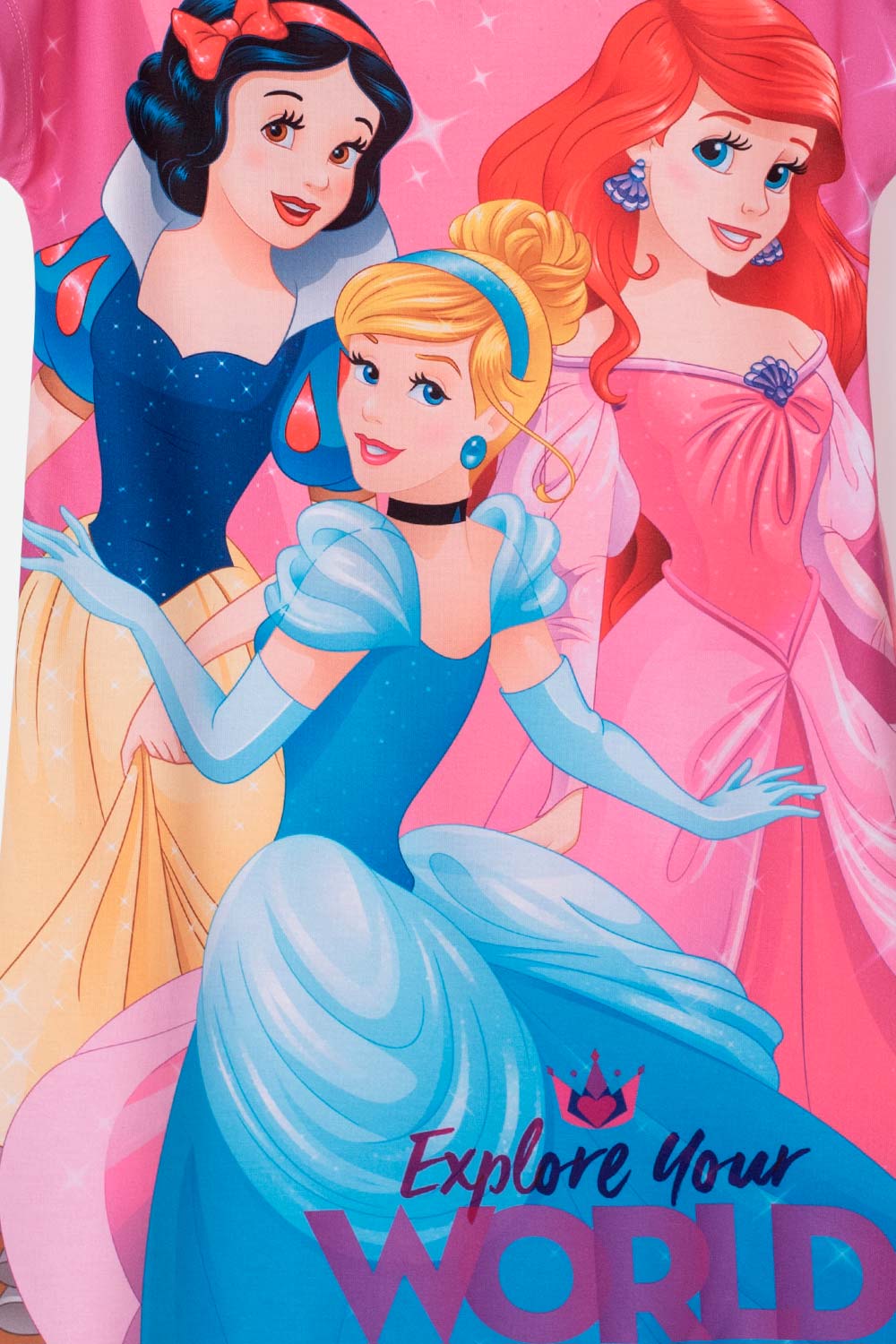 PIJAMA DE PRINCESAS TIPO BATOLA ROSADA PARA NIÑA