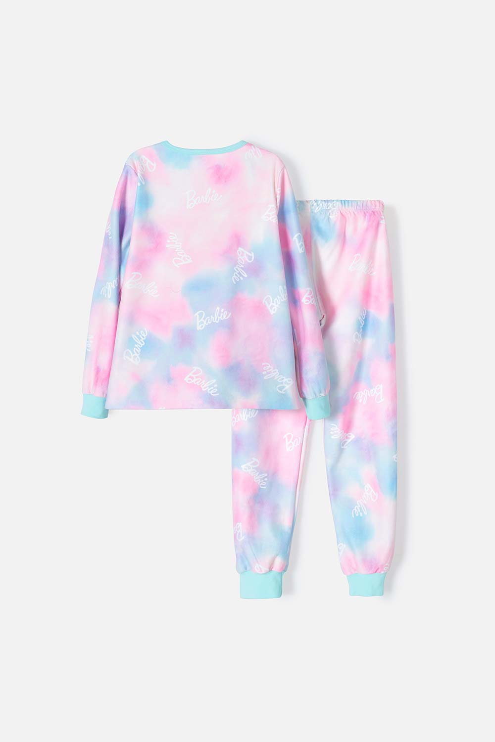 PIJAMA DE BARBIE MANGA LARGA  MULTICOLOR PARA NIÑA