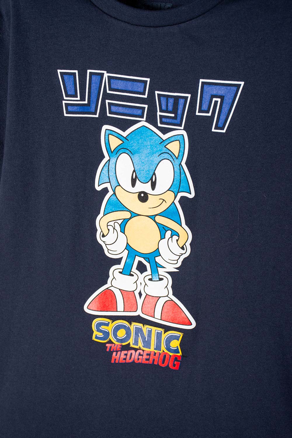 CAMISETA DE SONIC MANGA CORTA AZUL PARA NIÑO
