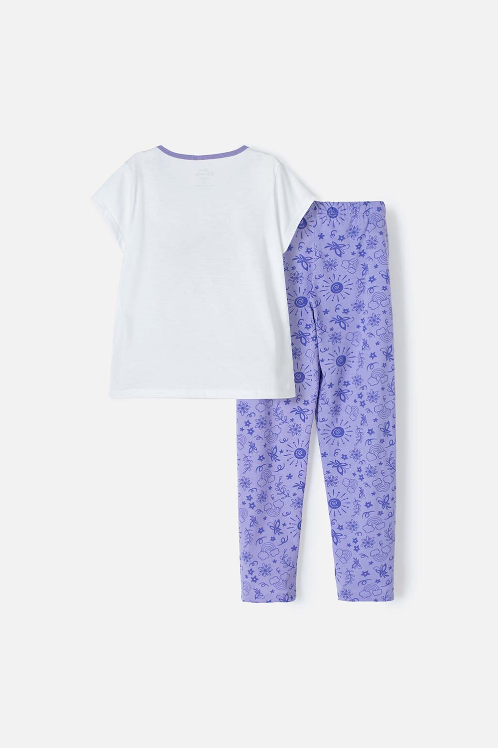 PIJAMA DE ENCANTO DE PANTALÓN LARGO BLANCO PARA NIÑA