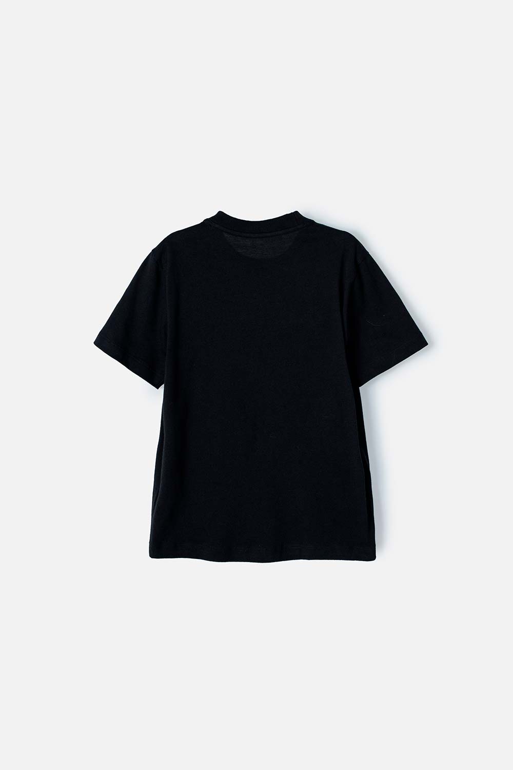 CAMISETA DE MANDALORIAN CUELLO REDONDO NEGRA PARA NIÑO