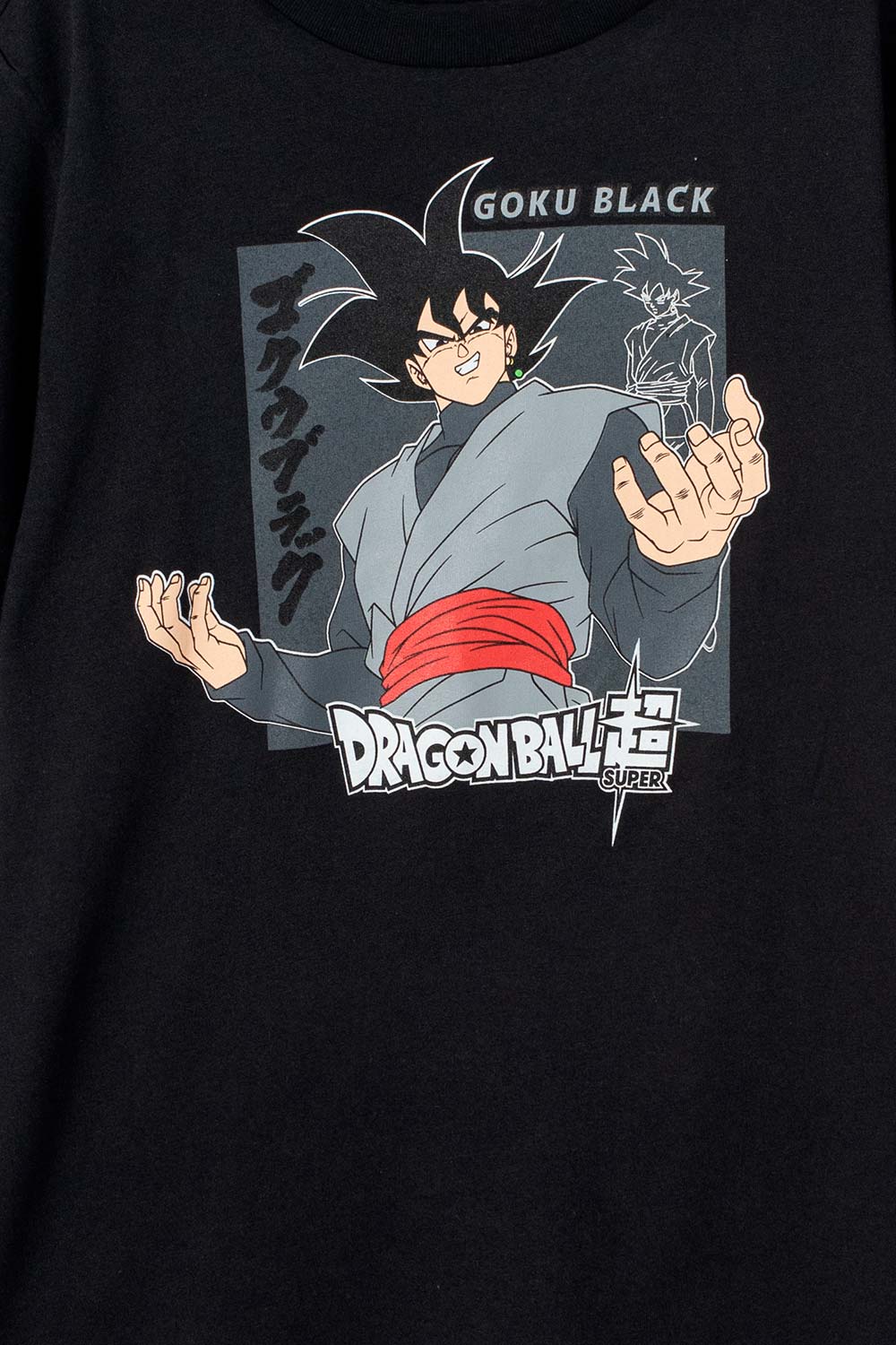 CAMISETA DE DRAGON BALL MANGA CORTA NEGRA PARA NIÑO