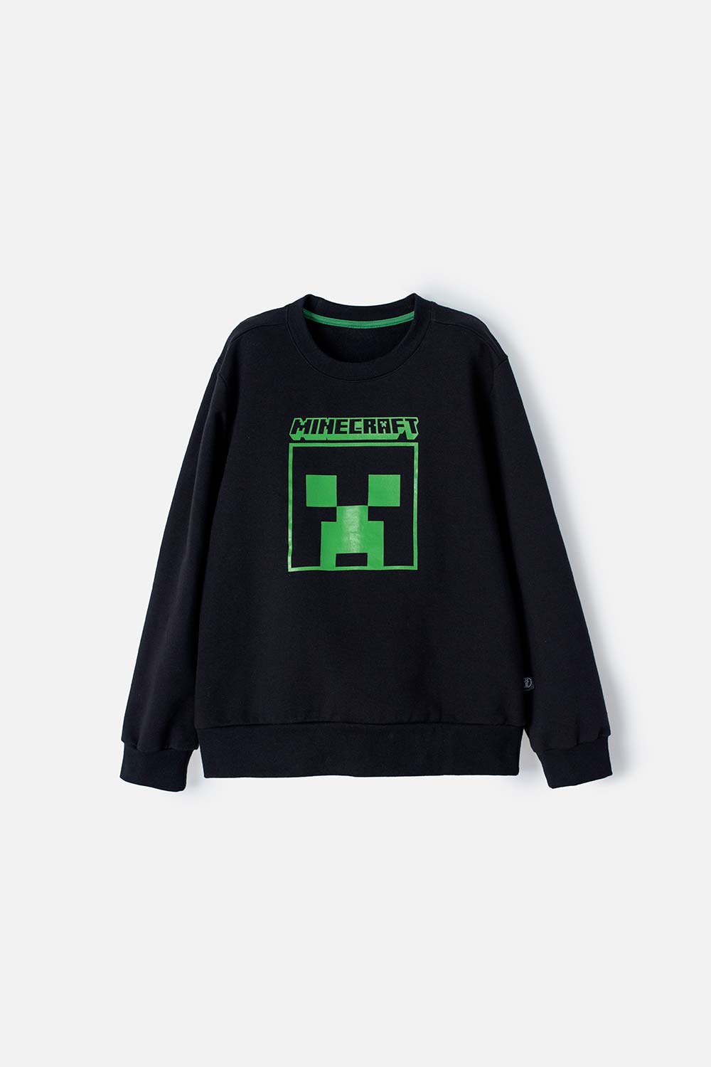 BUZO DE MINECRAFT CERRADO NEGRO PARA NIÑO