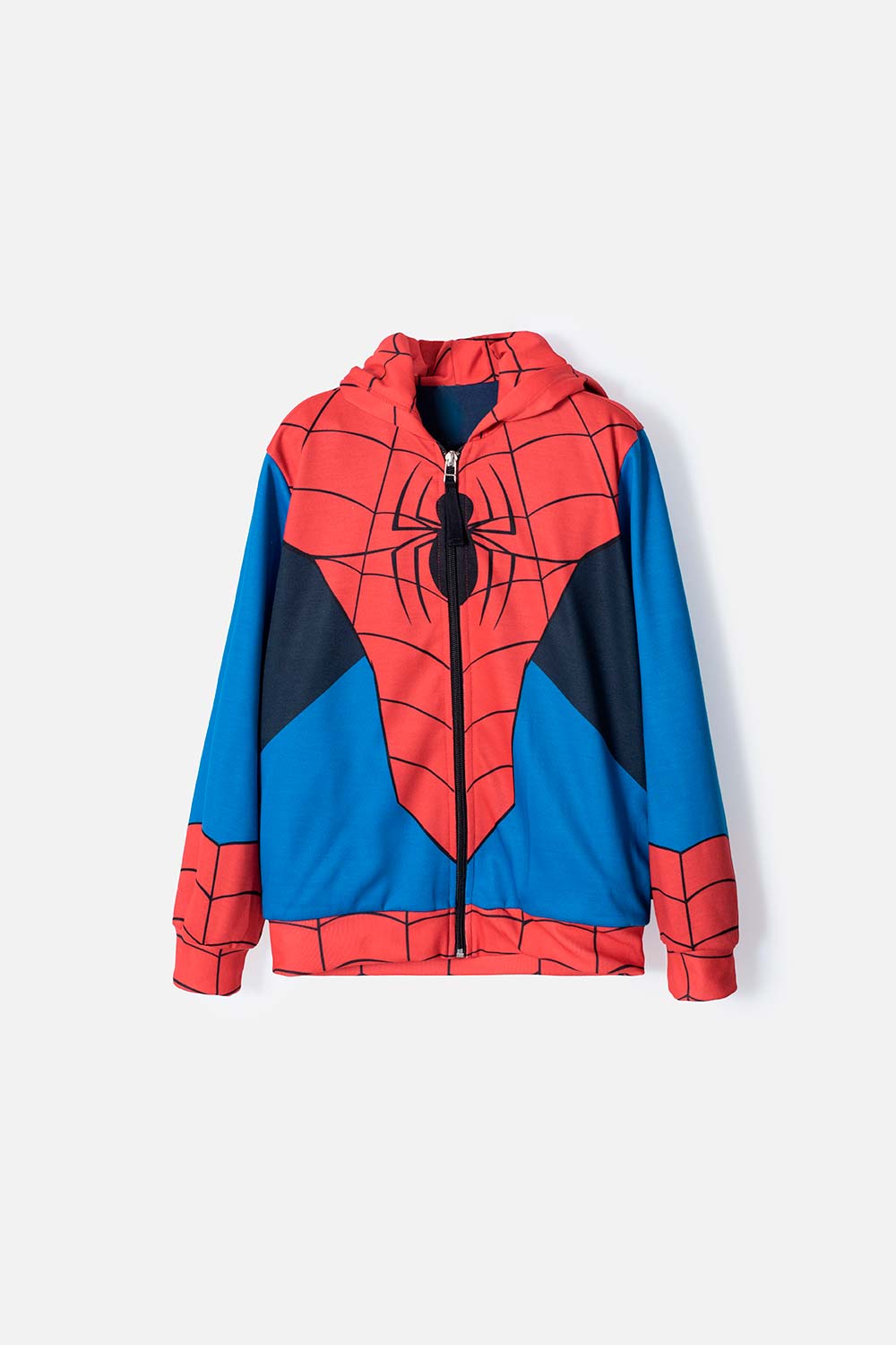 BUZO DE SPIDER-MAN ABIERTO ROJO Y AZUL  PARA NIÑO