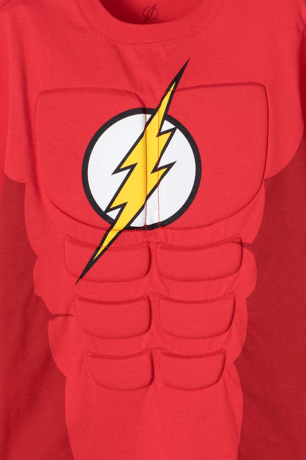 CAMISETA DE FLASH ROJA MANGA CORTA PARA NIÑO