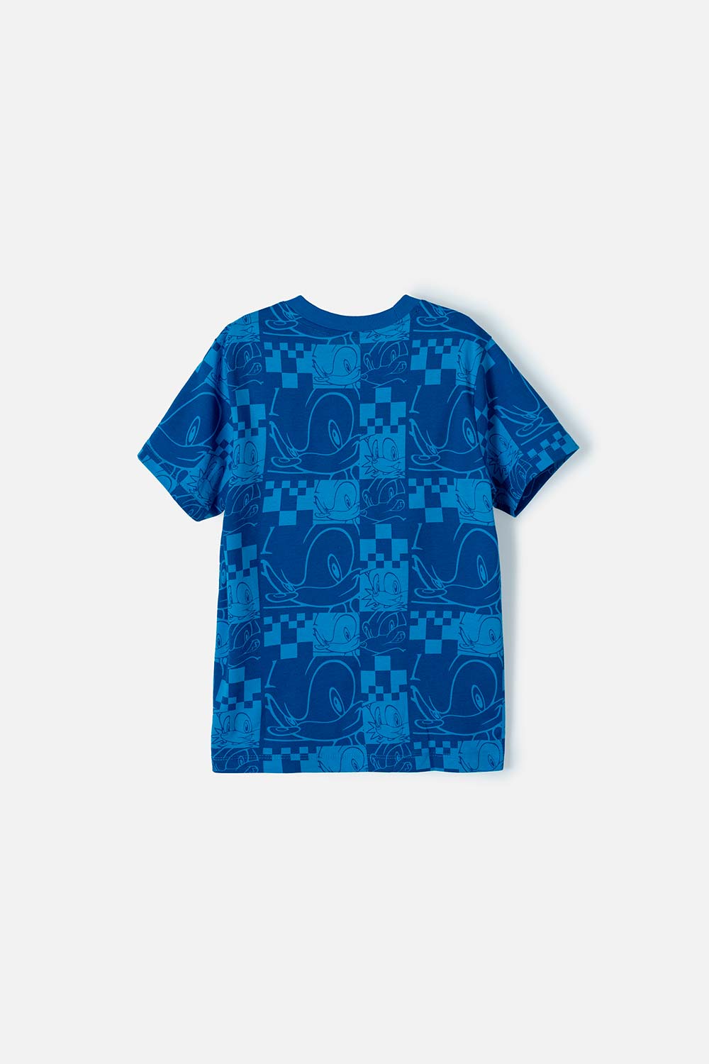 CAMISETA DE SONIC AZUL MANGA CORTA PARA NIÑO