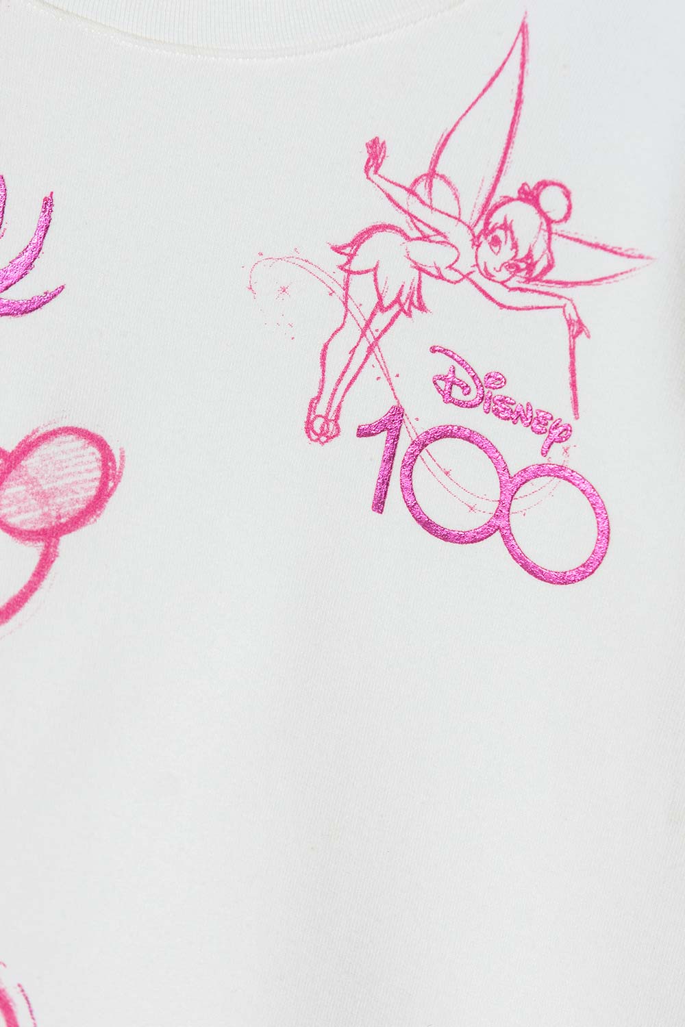 BUZO DE MINNIE MOUSE CERRADO MARFIL PARA NIÑA