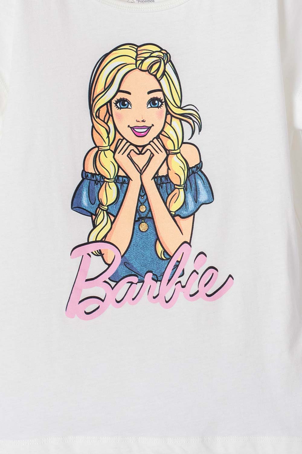 PIJAMA DE BARBIE DE PANTALÓN LARGO MULTICOLOR PARA NIÑA