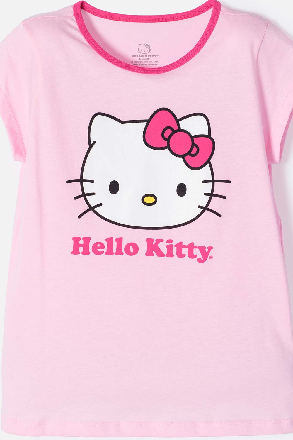 PIJAMA DE HELLO KITTY CON PANTALÓN LARGO ROSADO PARA NIÑA