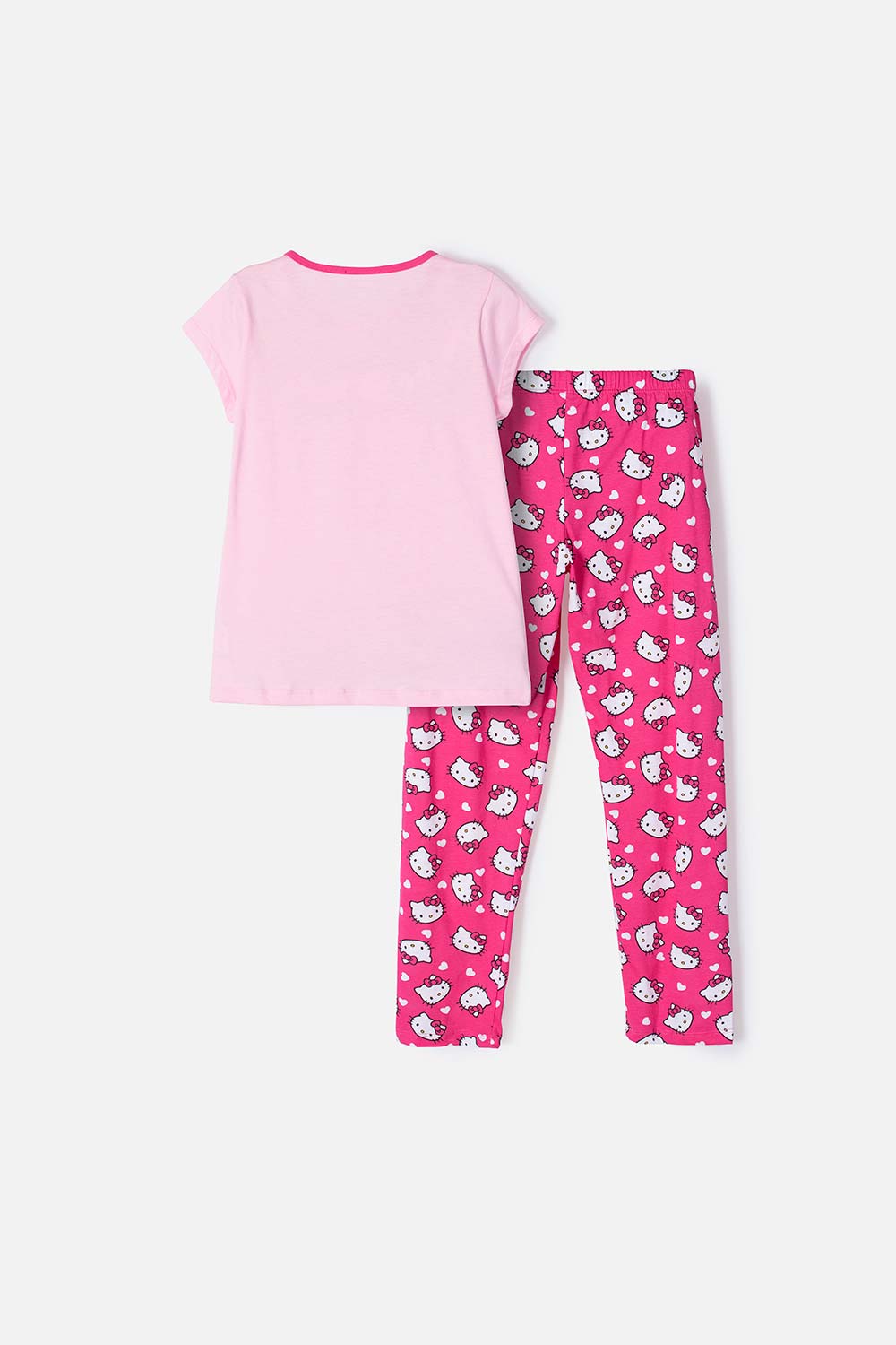 PIJAMA DE HELLO KITTY CON PANTALÓN LARGO ROSADO PARA NIÑA