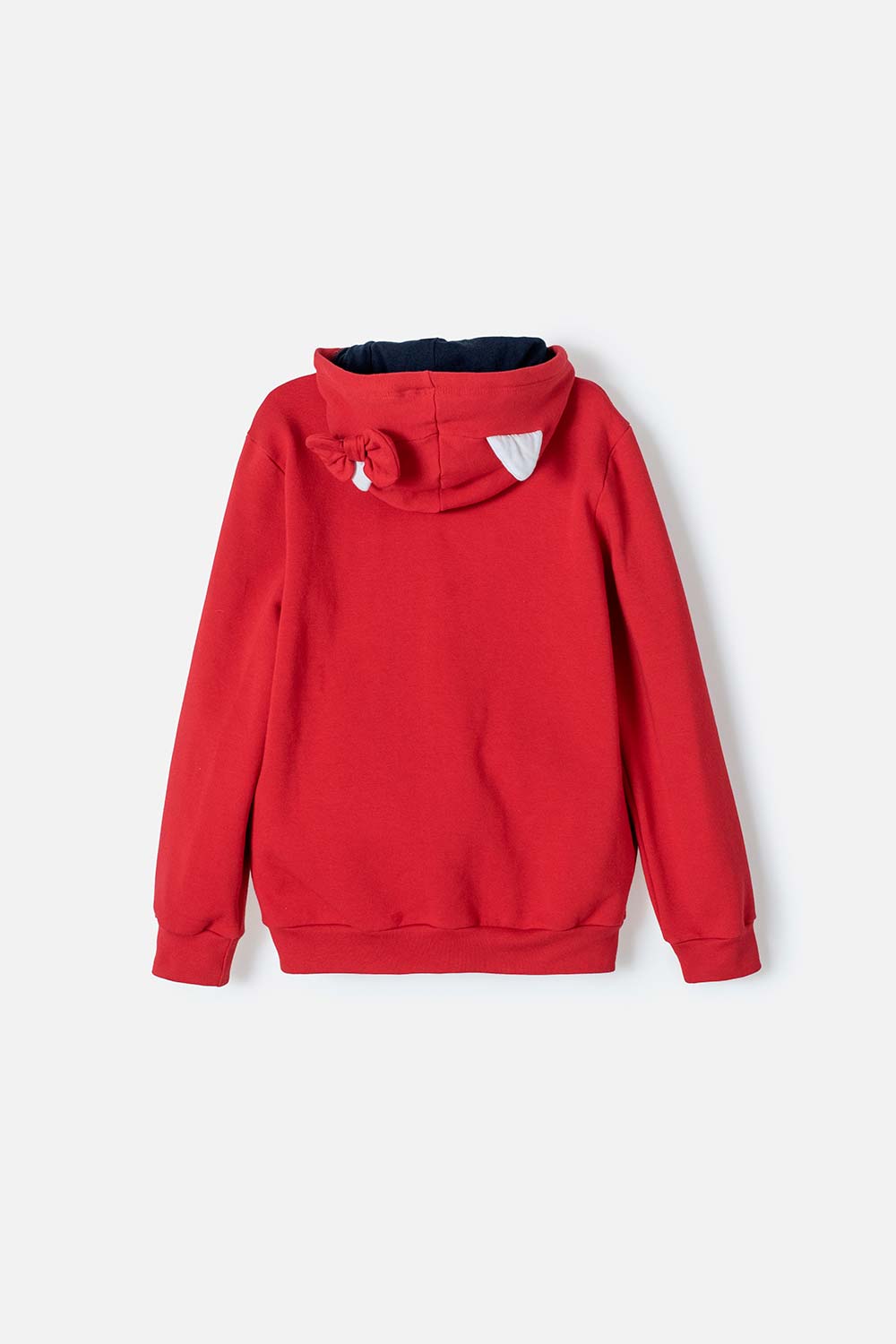 BUZO DE HELLO KITTY ROJO Y AZUL CON CAPUCHA/ABIERTO PARA NIÑA