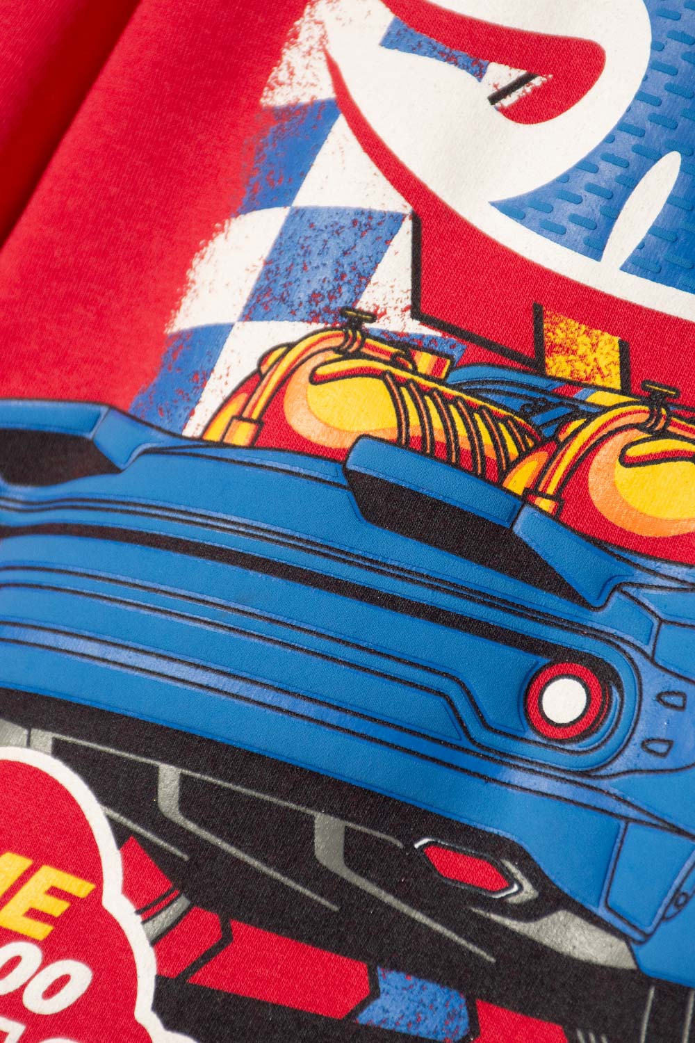 BUZO DE HOT WHEELS CERRADO ROJO PARA NIÑO