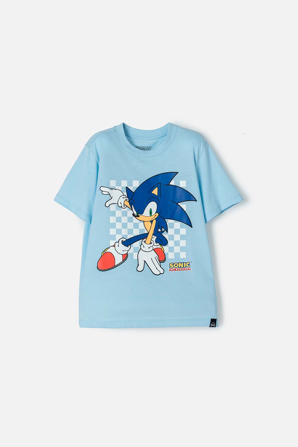 CAMISETA DE SONIC DE MANGA CORTA AZUL PARA NIÑO