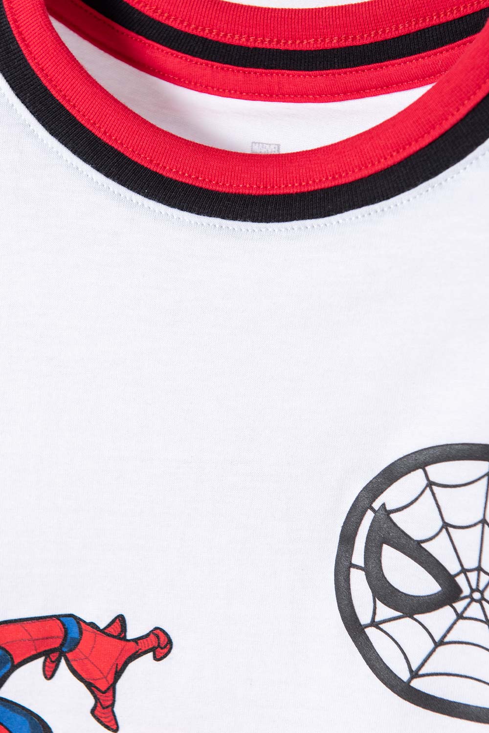CAMISETA DE SPIDER-MAN MANGA CORTA BLANCO, ROJO Y NEGRO PARA NIÑO