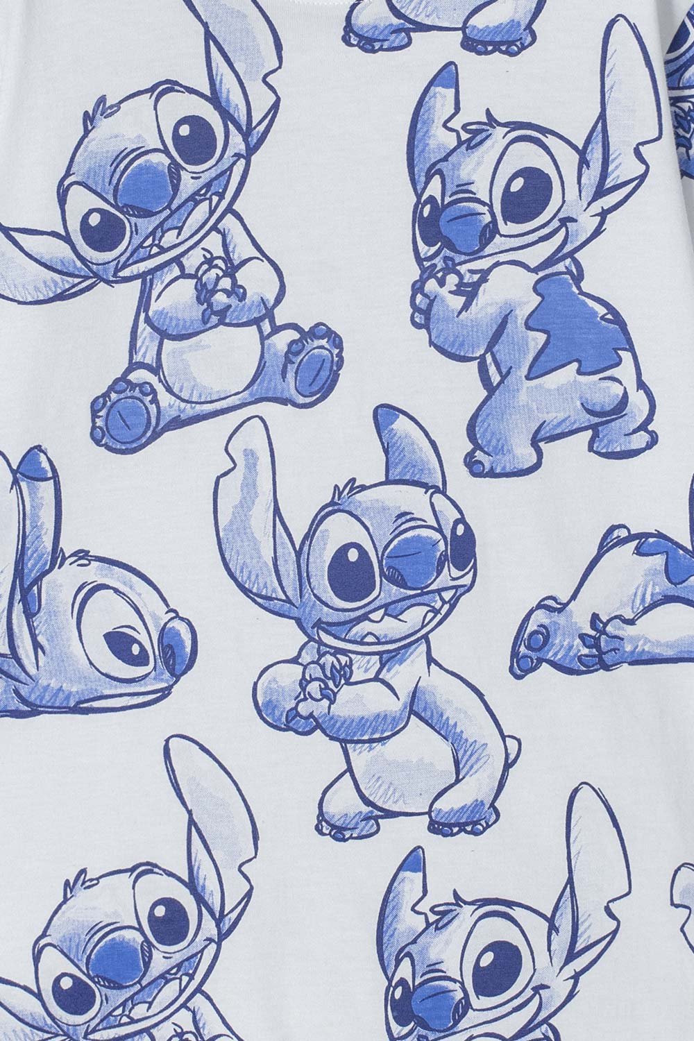 CAMISETA DE STITCH MULTICOLOR MANGA CORTA PARA NIÑA