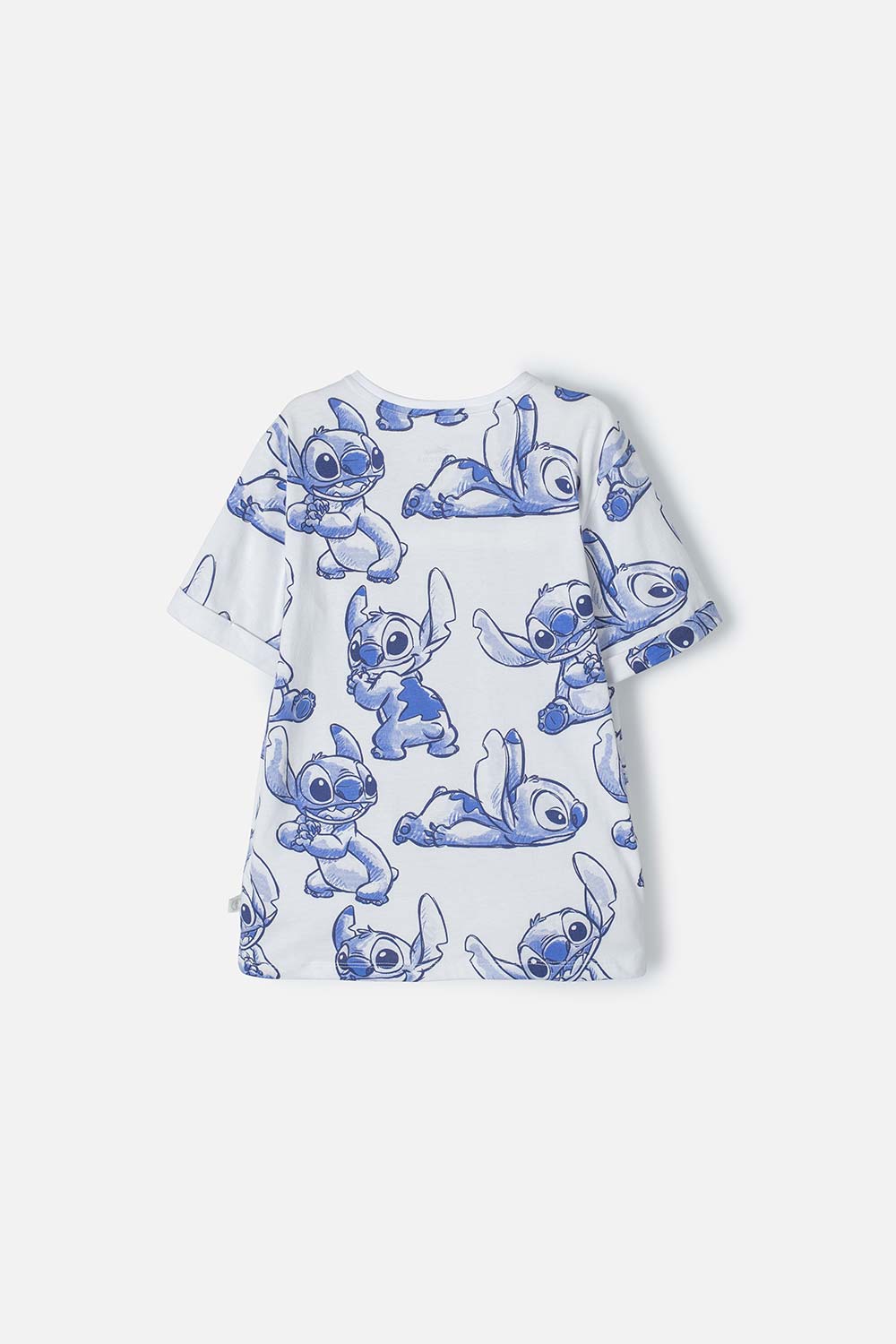 CAMISETA DE STITCH MULTICOLOR MANGA CORTA PARA NIÑA