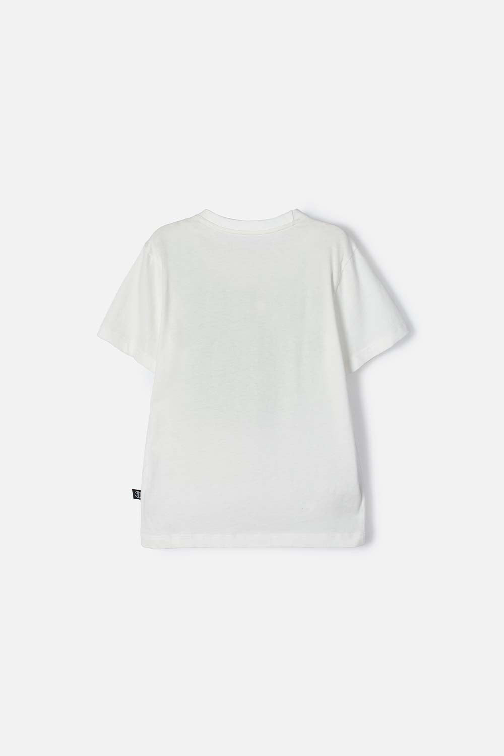 CAMISETA DE MINECRAFT MARFIL ESTAMPADA EN FRENTE PARA NIÑO