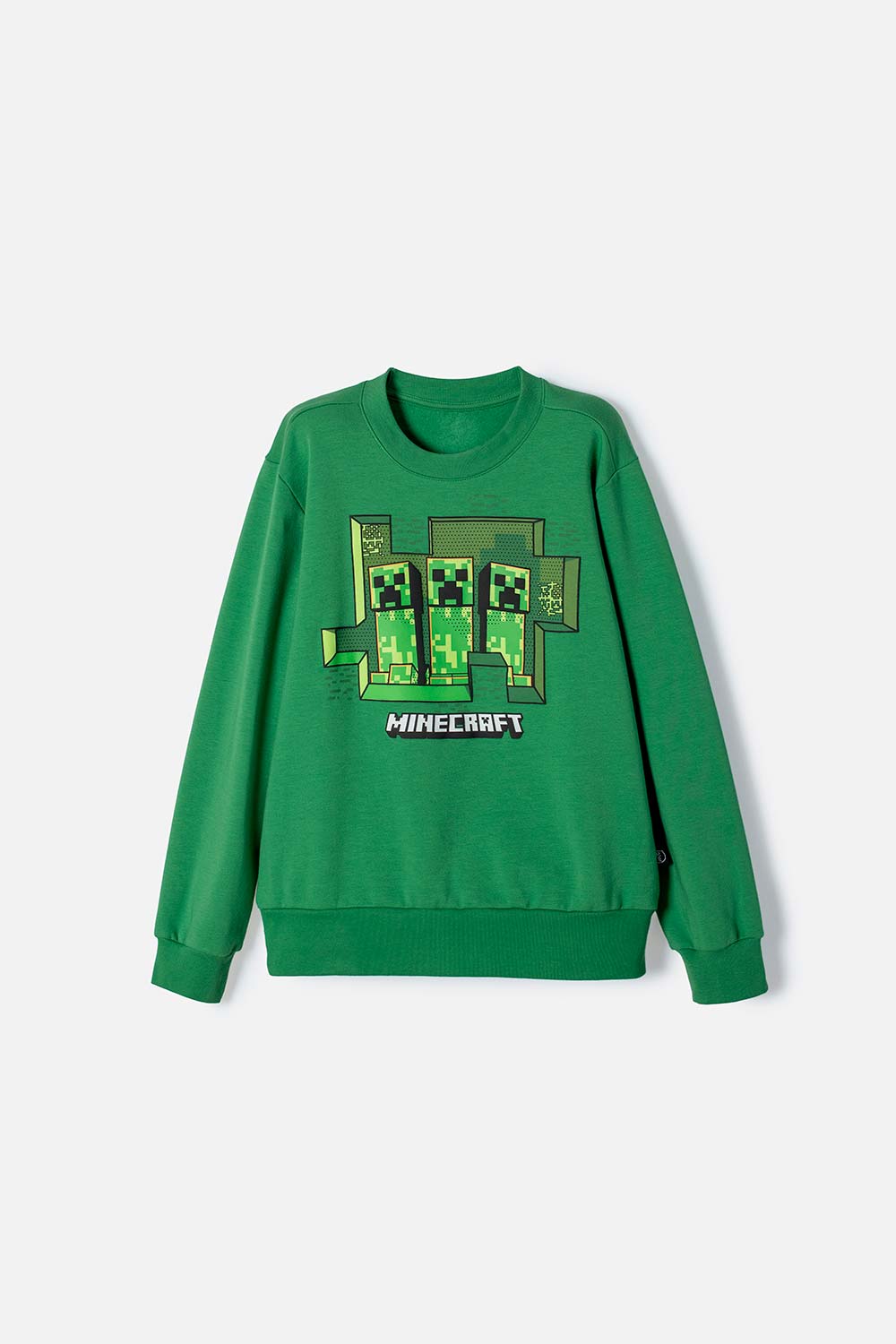 BUZO DE MINECRAFT VERDE DE DISEÑO CERRADO PARA NIÑO
