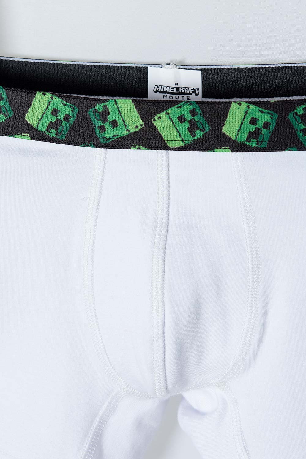 PACK X2 BOXER MINECRAFT BLANCO Y NEGRO EN DÚO PARA NIÑO