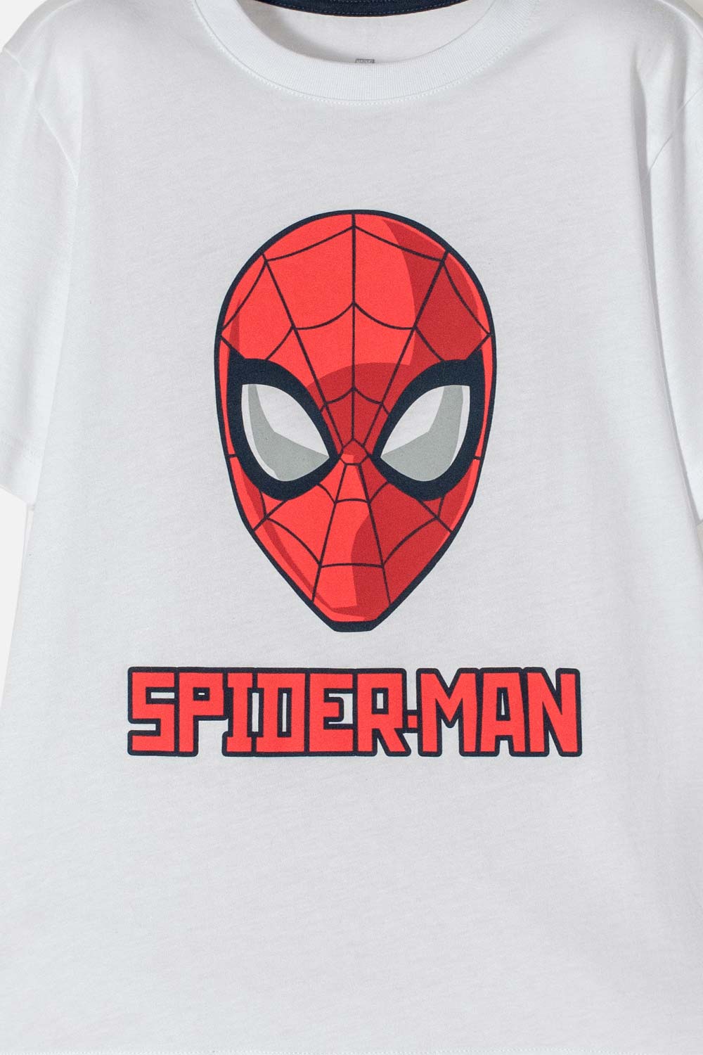 CAMISETA DE SPIDER-MAN MANGA CORTA BLANCA PARA NIÑO