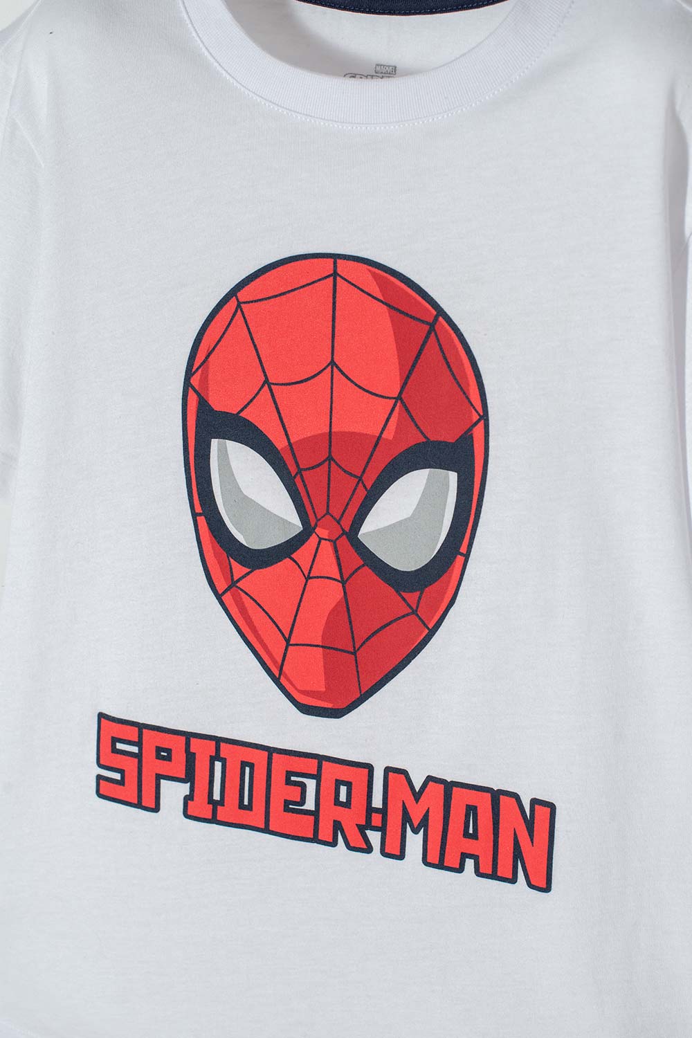CAMISETA DE SPIDER-MAN MANGA CORTA BLANCA PARA NIÑO