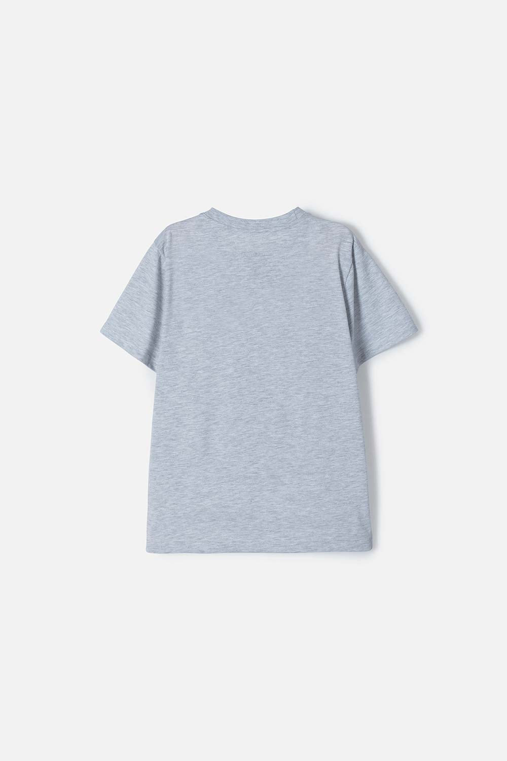 CAMISETA DE MINECRAFT GRIS MANGA CORTA PARA NIÑO