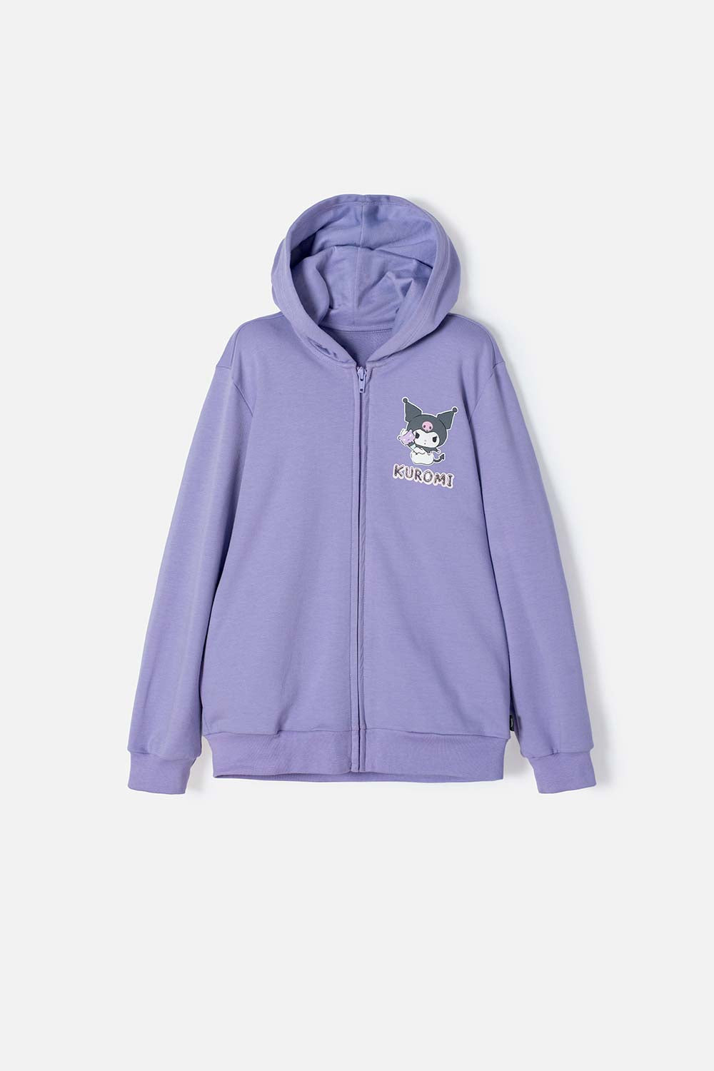 BUZO DE KUROMI LILA CON CAPUCHA PARA NIÑA