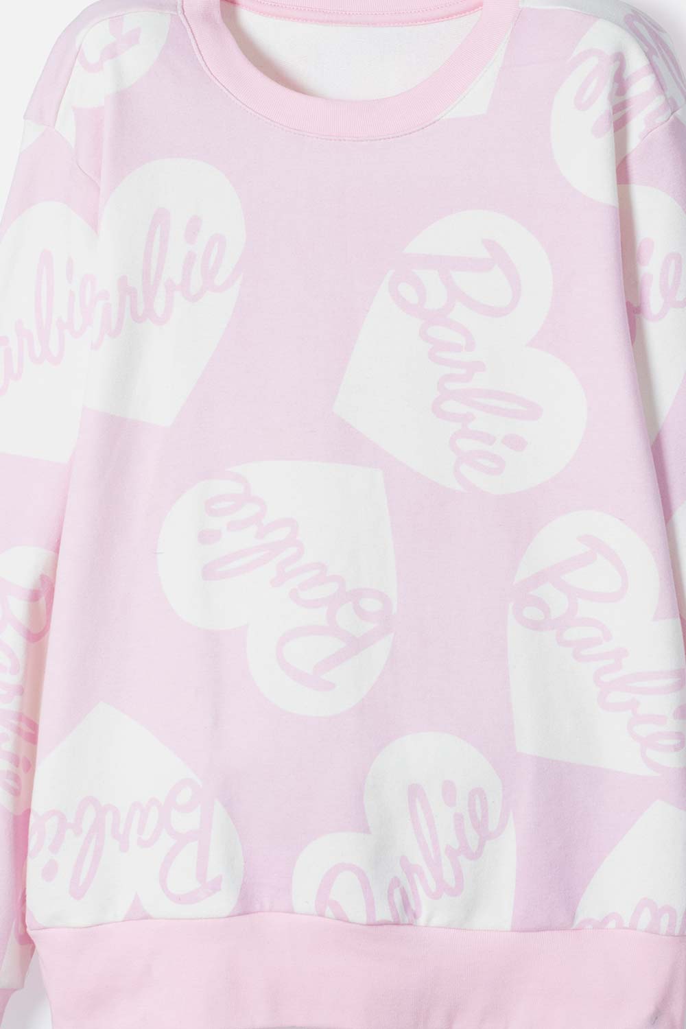 CONJUNTO DE BARBIE ROSADO CON JOGGER PARA NIÑA